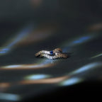 Glint Gemstone Wave Ring