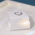 Glint Gemstone Wave Ring