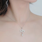 Double S Logo Moissanite Necklace