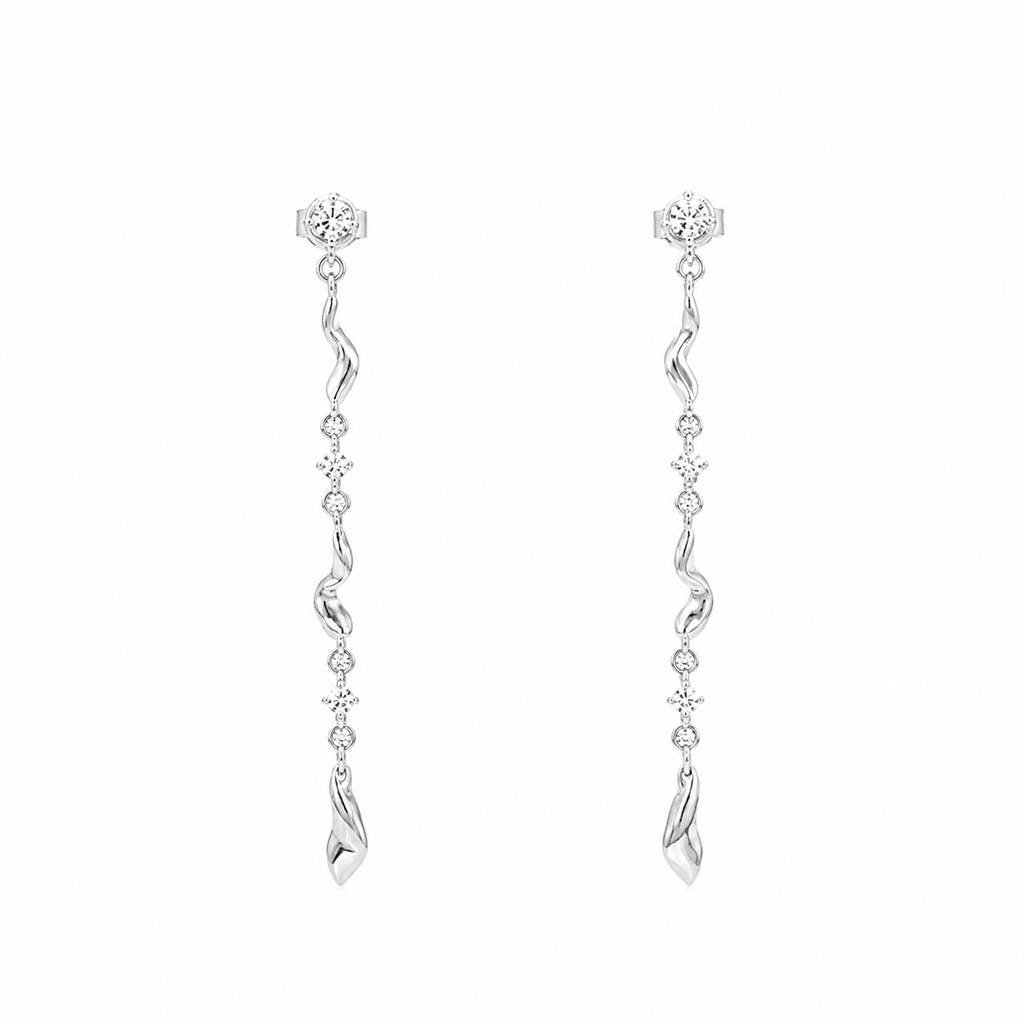 SUSURÉ Glint Wave Drop Earrings