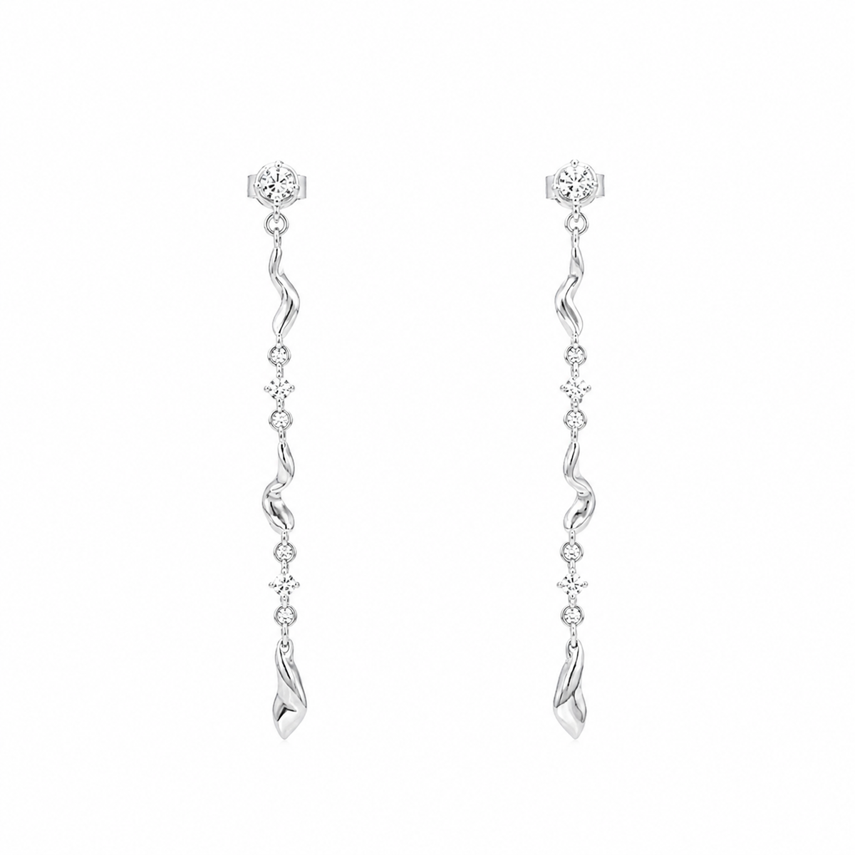 SUSURÉ Glint Wave Drop Earrings