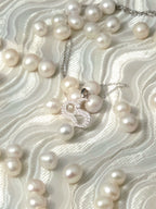 Double S Logo Moissanite Necklace